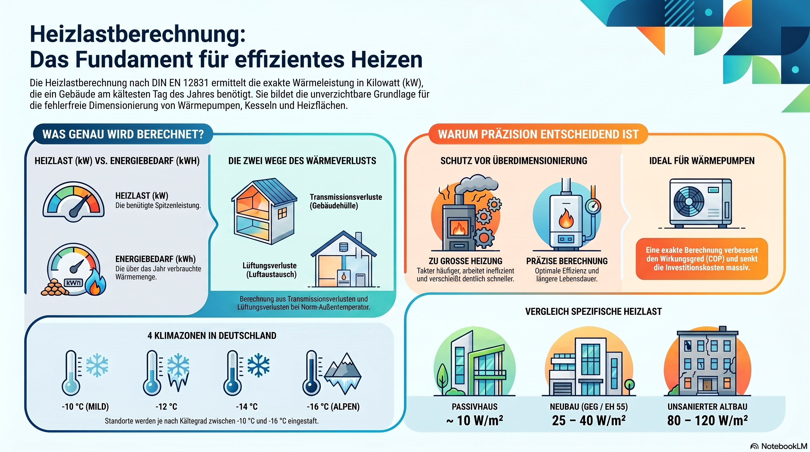 Heizlastberechnung für effizientes Heizen