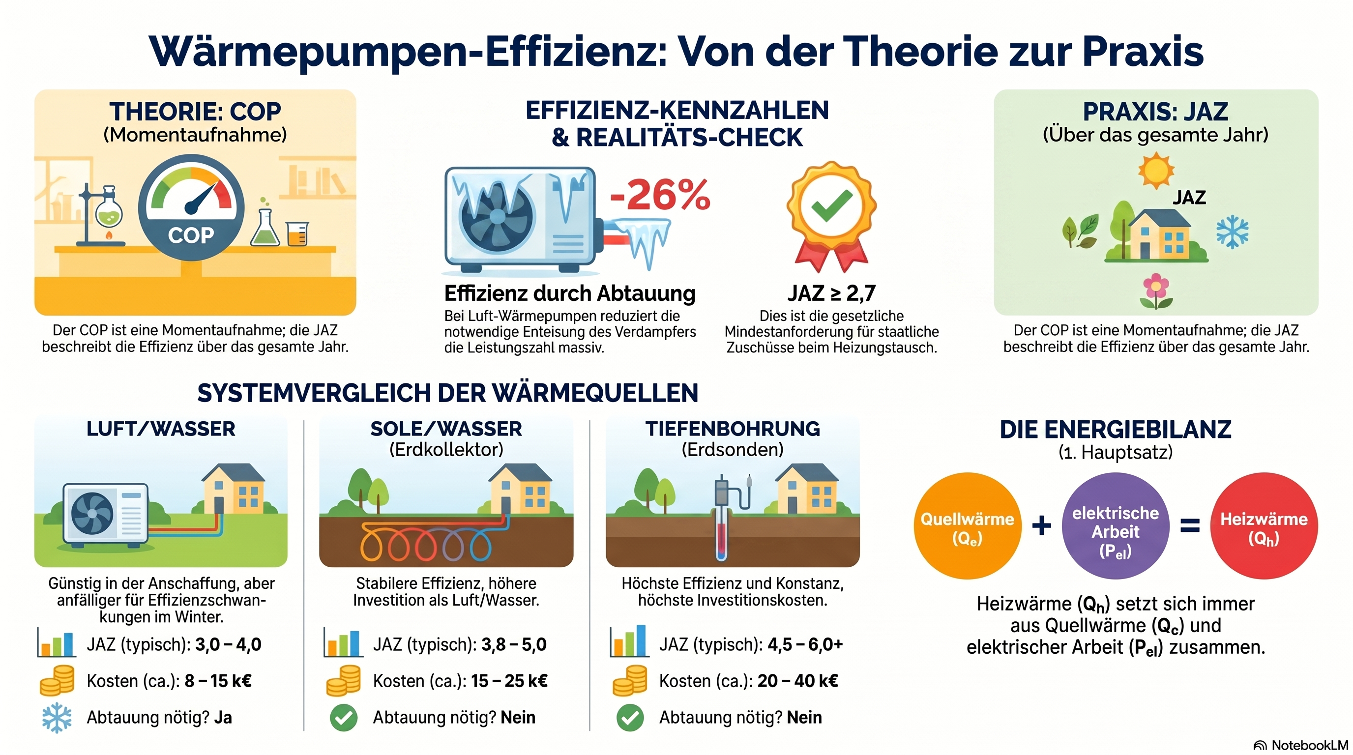 Wärmepumpen: Theorie vs. Praxis