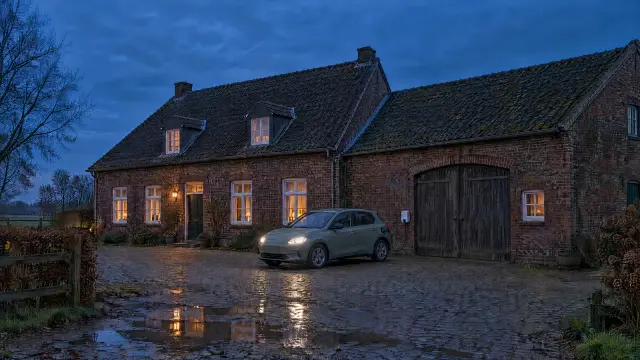 Bauernhof am Abend, Titelbild der Geschichte